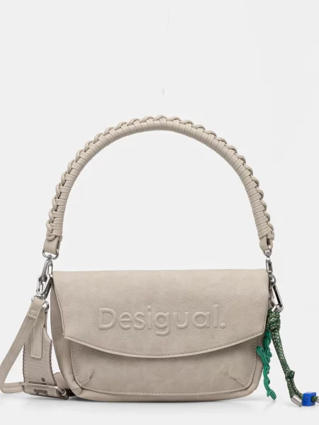 Lniana torebka Desigual szara