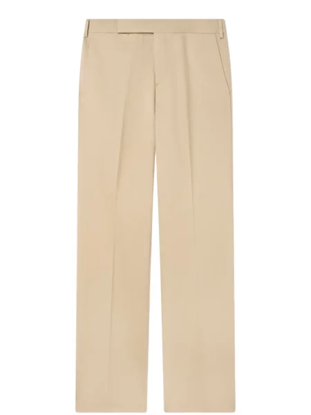 Pantaloni Lardini fără toc din țesătură twill