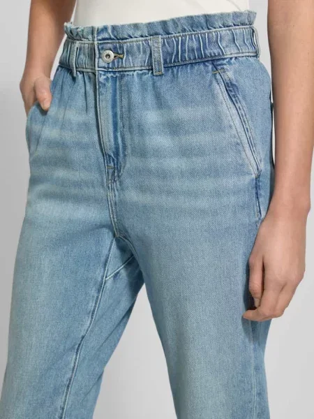 Jeansy o kroju mom fit w Efekt znoszenia z elastycznym Pas Jake*s Casual niebieskie