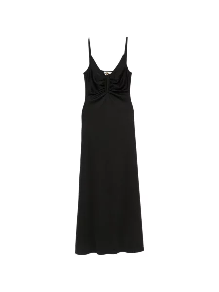 Rochie maxi Christopher Esber cu volane negru