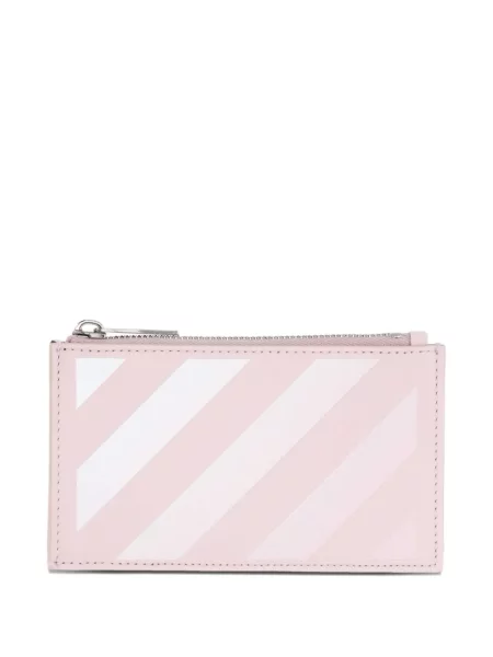 Portofel Off-white cu dungi cu imagine alb