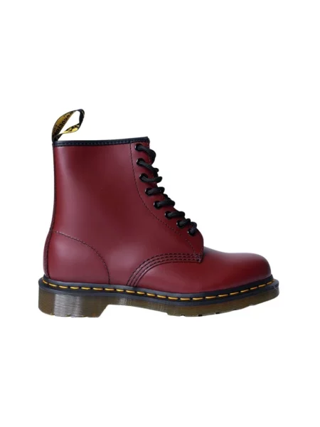 Botki Dr. Martens skórzane czerwone