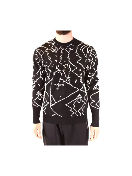 Dzianinowy sweter Neil Barrett czarny