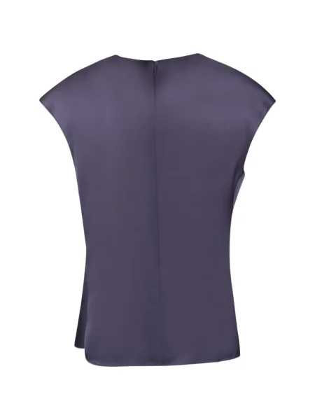 Top Emporio Armani din satin violet