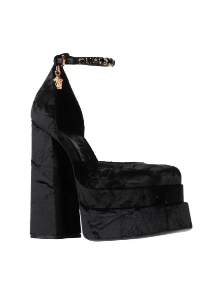 Czółenka Versace na szpilce czarna