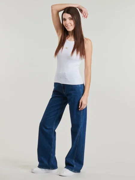 Tricou Calvin Klein Jeans alb
