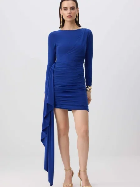 Trendyol Rochie de cocktail regal albastru