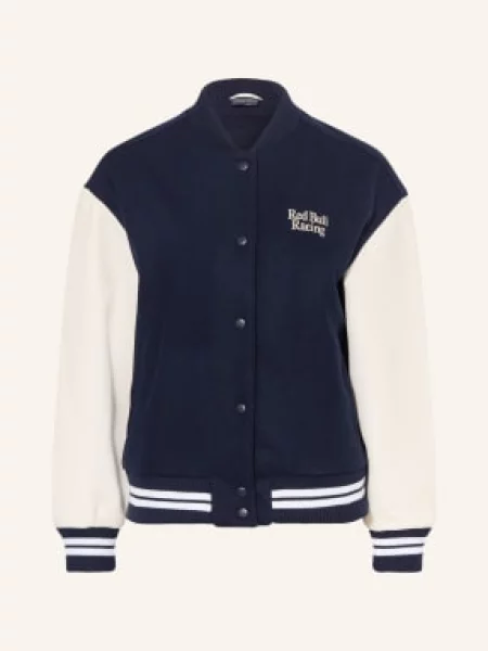 Red Bull Racing X Pepe Jeans Kurtka W Stylu College'owym Z Mieszanki Materiałów blau czerwona