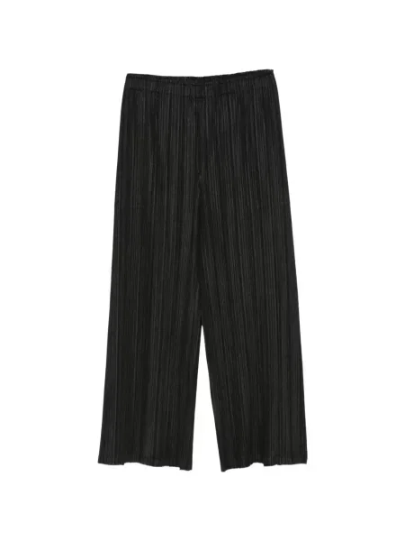 Decupat pantaloni Pleats Please Issey Miyake negru