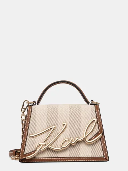 Karl Lagerfeld listonoszka K/SIGNATURE beżowa