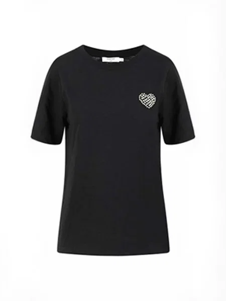 Coster Copenhagen Top Beaded negru