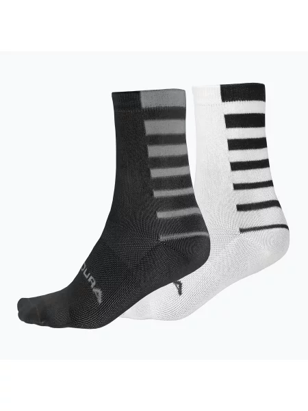 Cyklistické ponožky Endura Coolmax Stripe black černé
