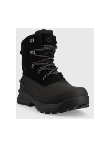 Botki The North Face skórzane wodoszczelne czarne
