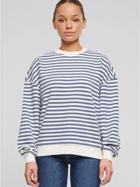 Safir geacă Urban Classics cu dungi retro alb