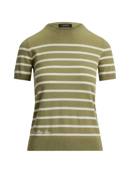 Scurt tricou Lauren Ralph Lauren verde