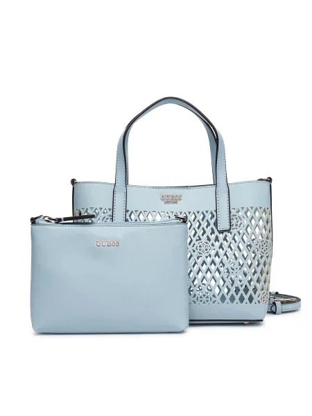 Ročna torba Guess Letty Mini Svetlo modra