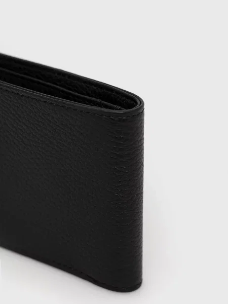 Emporio Armani portfel i etui na karty skórzane czarny