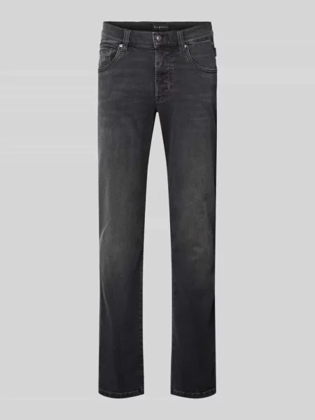 Jeansy o kroju regular fit w 5 kieszeni Bugatti