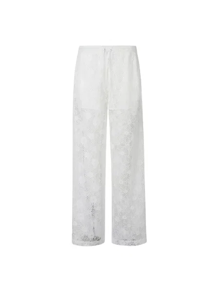 Spodnie Pinko koronkowe białe