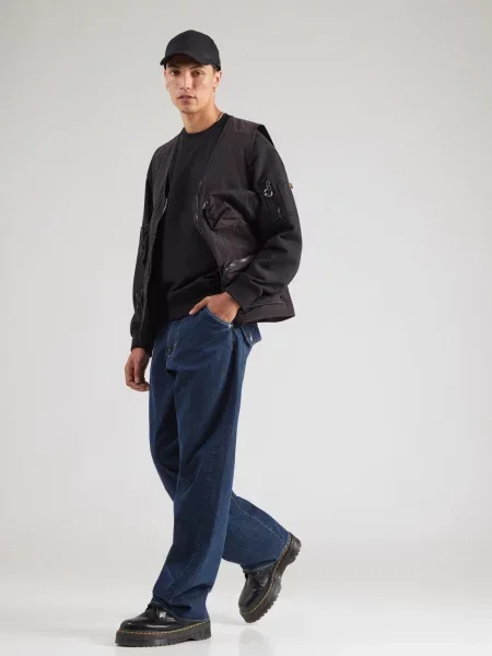 Alpha Industries mikina pánska s bavlnou DTM Mid čierna