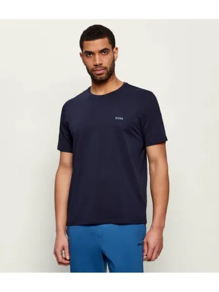 BOSS Tricou Mix&Match Bleumarin negru