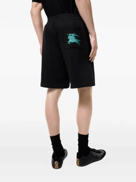 Pantaloni scurți Burberry cu autograf negru
