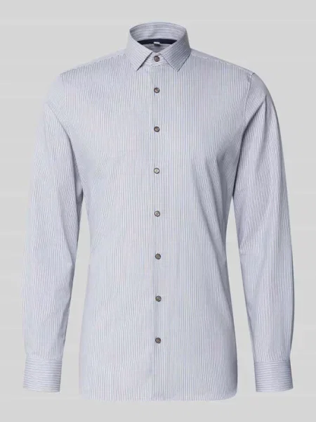 Koszula biznesowa o kroju slim fit z kołnierzykiem typu kent Olymp Level Five