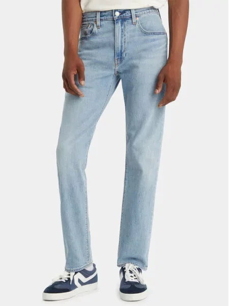 Дънки Levi's TAPER мъжки сиво светлосиньо