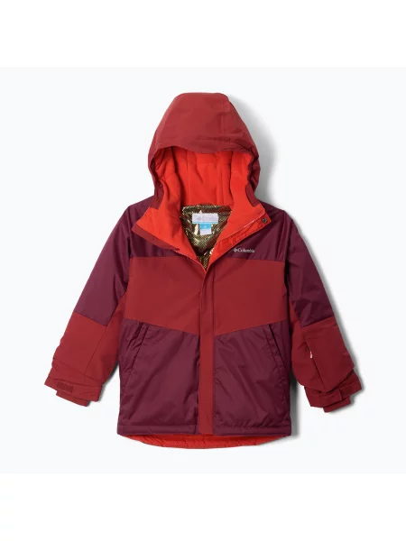 Geacă de schi pentru copii Columbia Mighty Mogul III Rich Wine/Red Oxide roșu