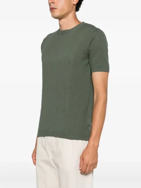 Tricou Jeordie's cu decolteu rotund verde