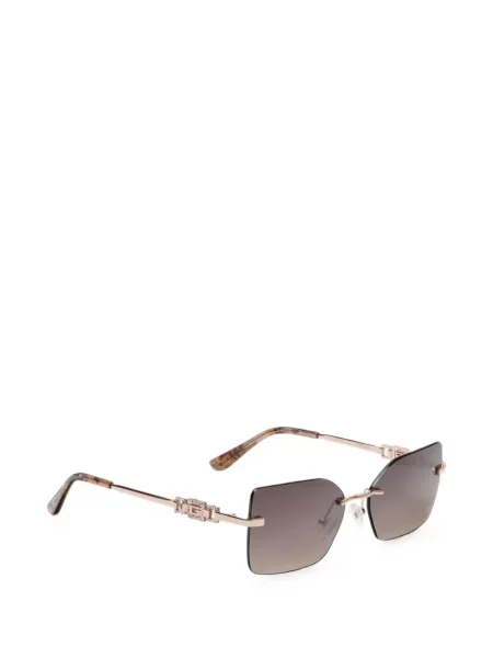 Ochelari de soare Guess cu imprimeu geometric maro