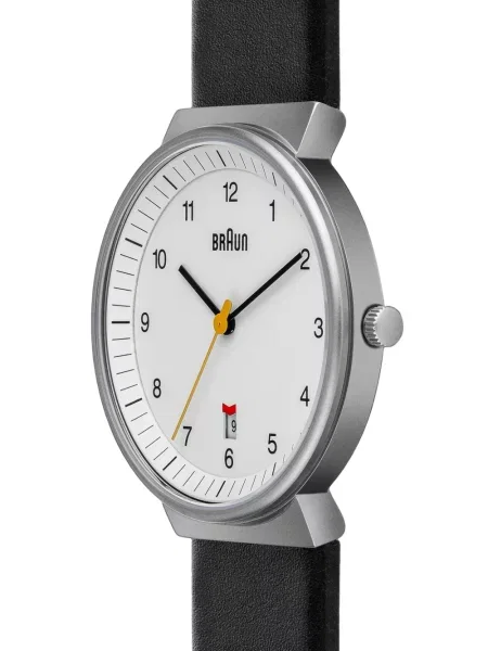 Ceas Braun Watches din piele clasic alb