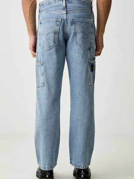 Levi's jeansy straight LOOSE STRT CARPENTER x WORKWEAR niebieskie