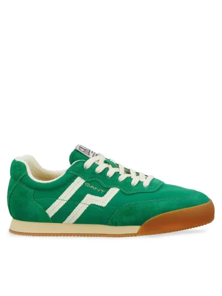 Gant Sneakers Beylana | piele întoarsă verde