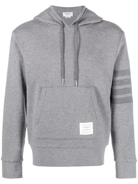 Hanorac cu glugă Thom Browne cu dungi gri