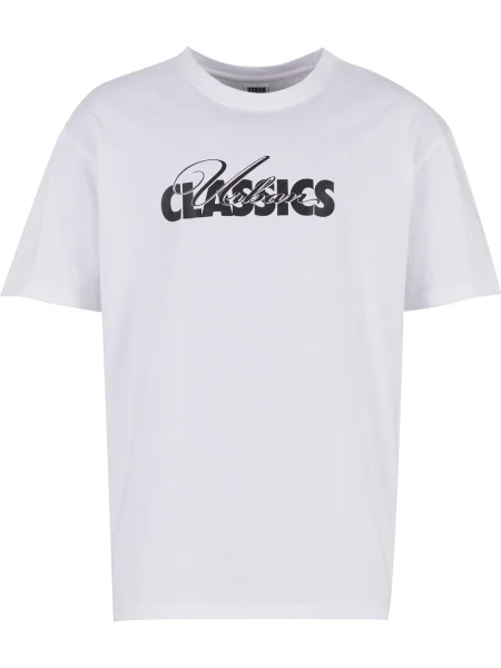 Urban Classics Tricou Cursive Bold negru alb