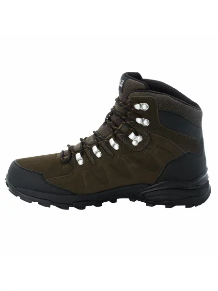Кожаные ботинки Jack Wolfskin коричневые
