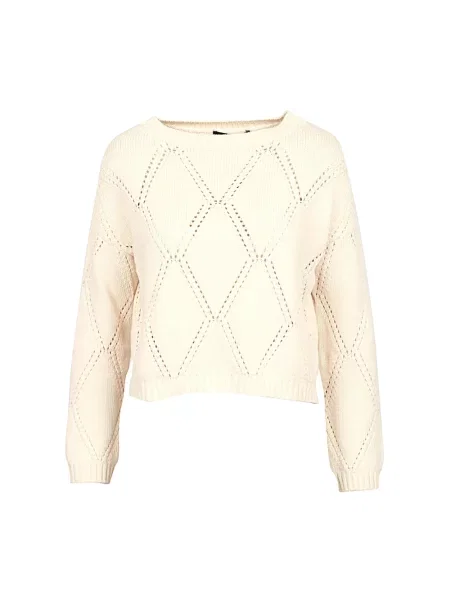 Sweter Max Mara Weekend z nadrukiem biały
