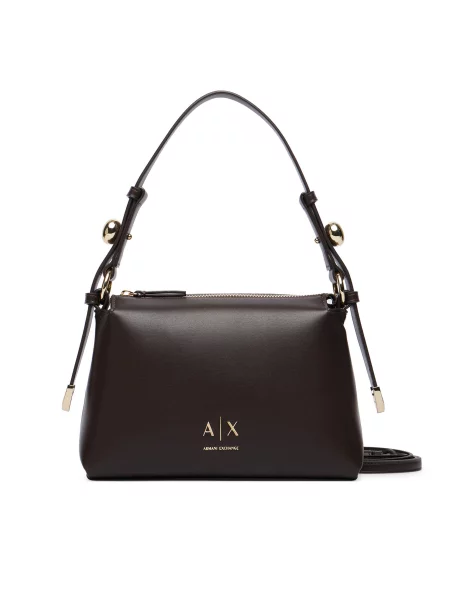 Τσάντα Armani Exchange καφέ