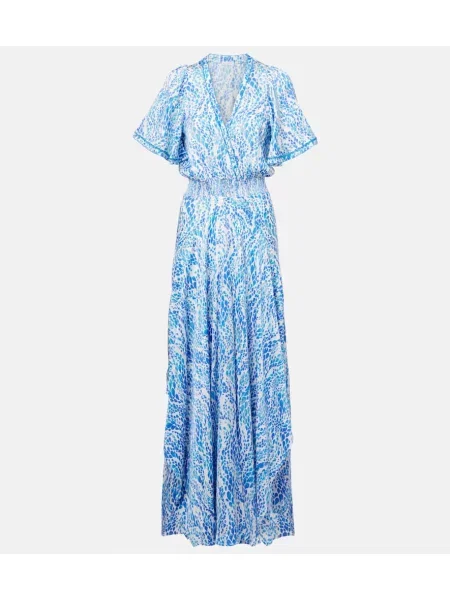 Rochie Poupette St Barth cu imagine albastru