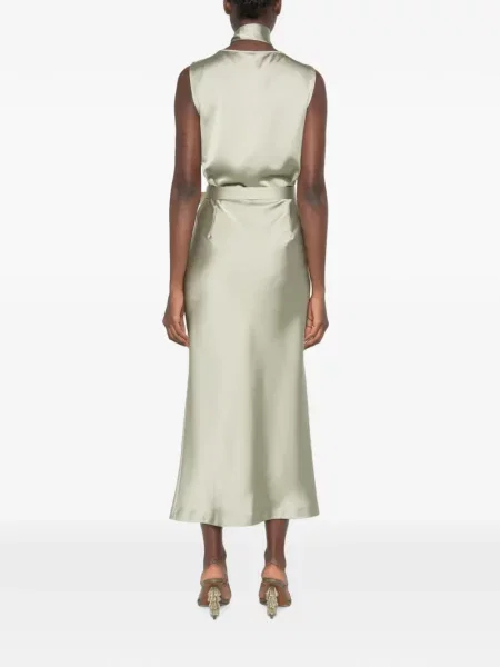 Rochie Imperial cu funde verde