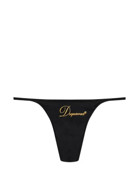 Chiloți tanga Dsquared2 negru