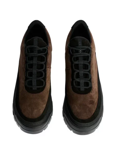Sneakerși Tarvas din piele de căprioară maro