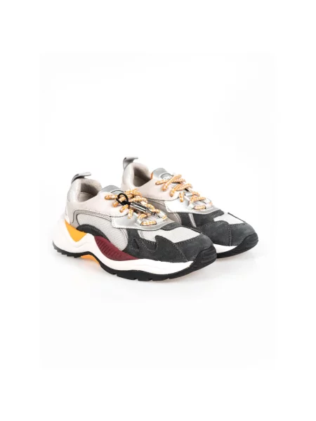 Sneakersy Geox skórzane żółte