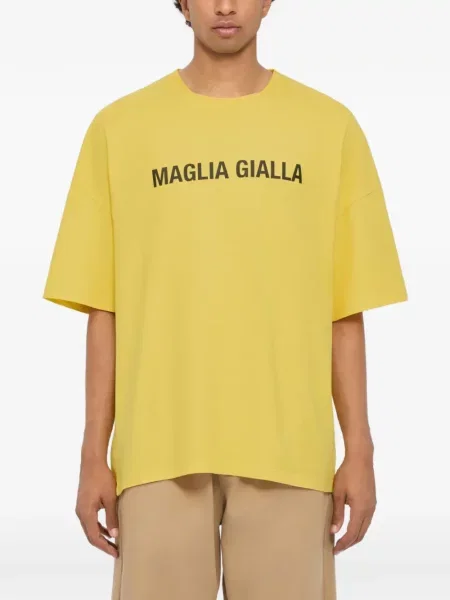 Tricou Msgm cu imagine galben