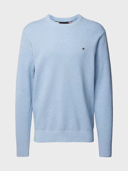 Свитер Tommy Hilfiger с круглым вырезом голубой