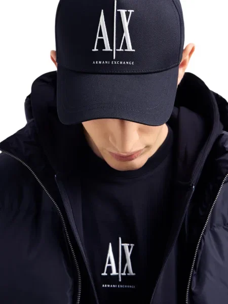 Șapcă Armani Exchange albastru