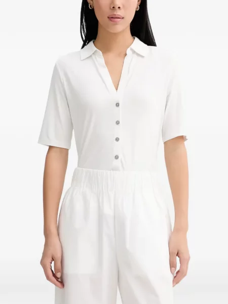 Scurt tricou polo Marc O'polo alb