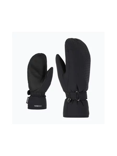 Лижні рукавиці ZIENER Kisar Aquashield Mitten чорні