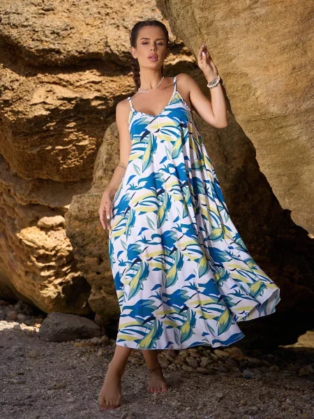 ISSA Plus Сукня міді білий